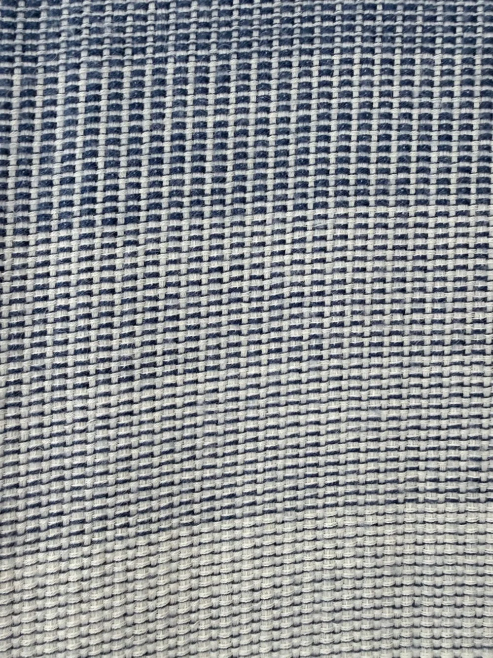 ALICIA ADAMS Baby Alpaca 'Newport Throw' Blue Ombre Coastal Cozy Beach Lounge